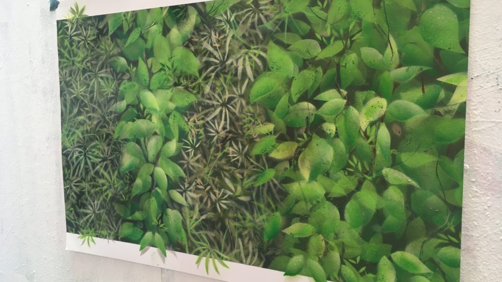 Peinture mur végétal, le street art trompe-l’œil contemporain