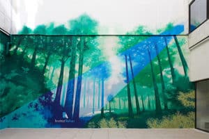 Décoration trompe l'oeil végétal à Levallois-Perret